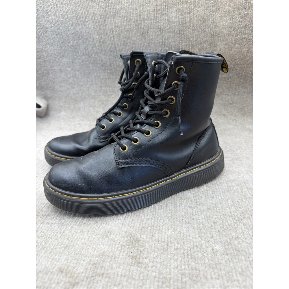 Dr. Martens Zavala Boots Women's 7 /Men's Size 6M Leather Wedge Combat Boot